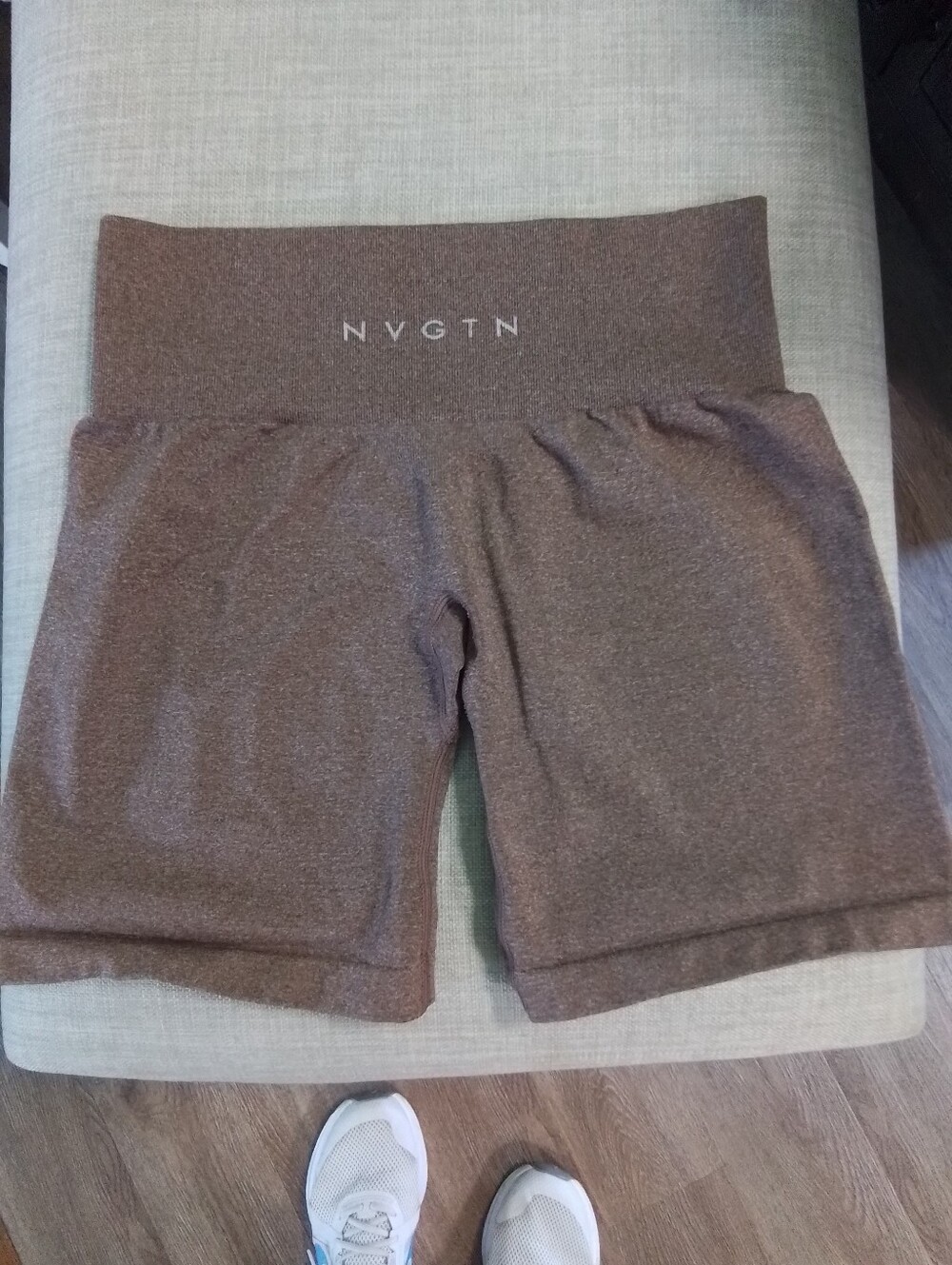 NVGTN High-Waist Brown Seamless Bike Shorts